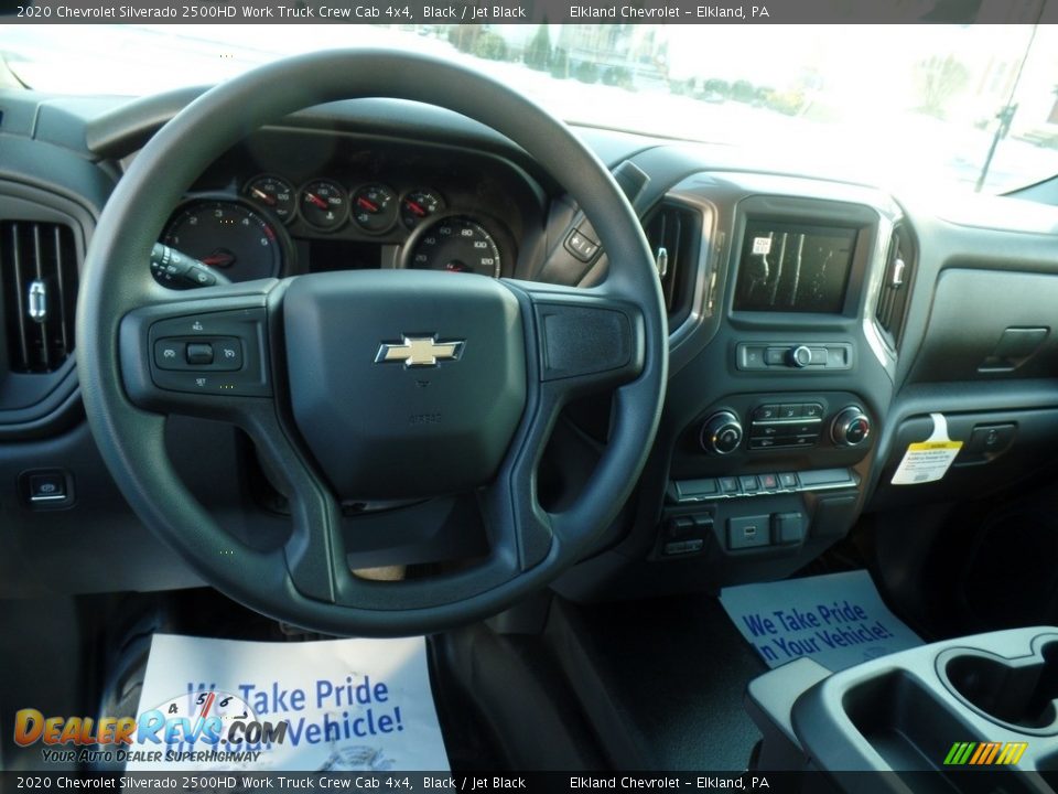 2020 Chevrolet Silverado 2500HD Work Truck Crew Cab 4x4 Black / Jet Black Photo #22