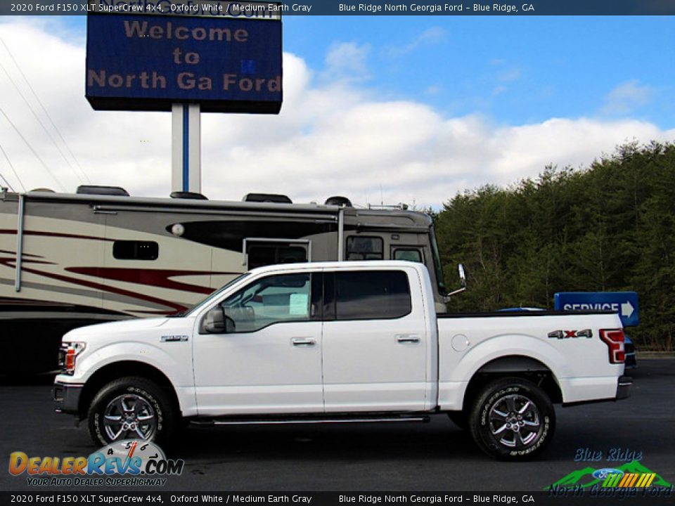 2020 Ford F150 XLT SuperCrew 4x4 Oxford White / Medium Earth Gray Photo #2