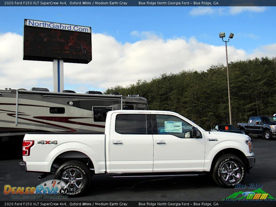 2020 Ford F150 XLT SuperCrew 4x4 Oxford White / Medium Earth Gray Photo #6