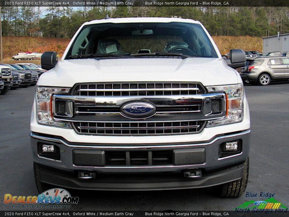 2020 Ford F150 XLT SuperCrew 4x4 Oxford White / Medium Earth Gray Photo #8