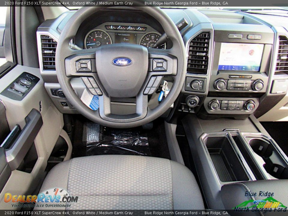 2020 Ford F150 XLT SuperCrew 4x4 Oxford White / Medium Earth Gray Photo #14