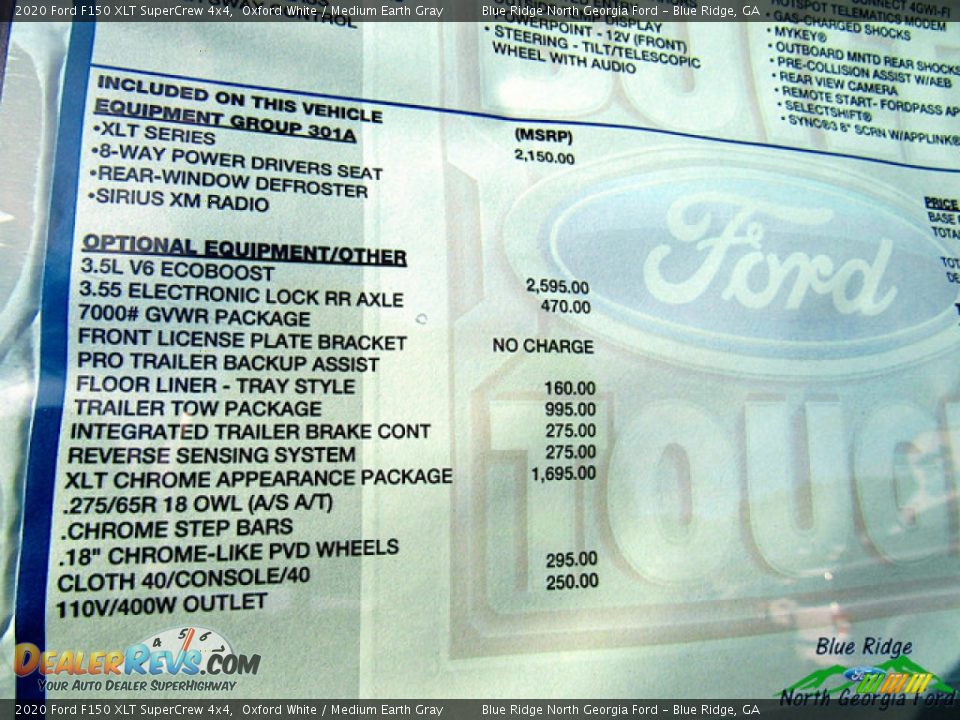 2020 Ford F150 XLT SuperCrew 4x4 Oxford White / Medium Earth Gray Photo #26