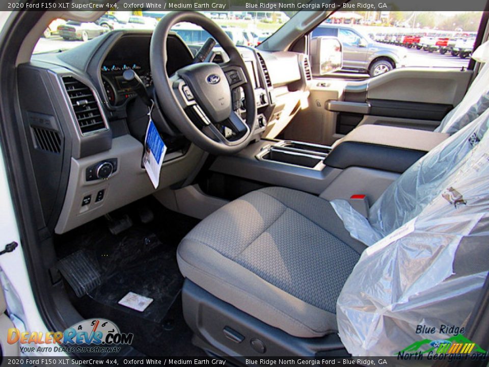 2020 Ford F150 XLT SuperCrew 4x4 Oxford White / Medium Earth Gray Photo #28