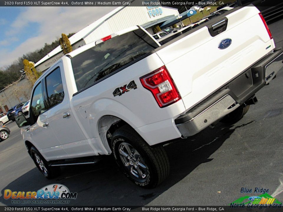 2020 Ford F150 XLT SuperCrew 4x4 Oxford White / Medium Earth Gray Photo #34