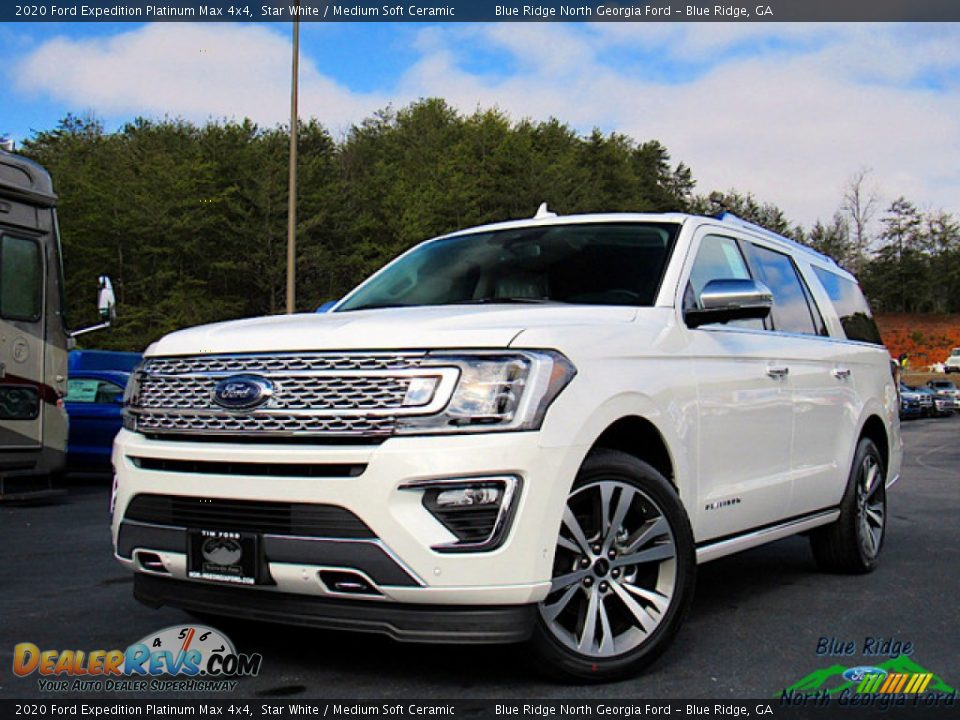 2020 Ford Expedition Platinum Max 4x4 Star White / Medium Soft Ceramic Photo #1