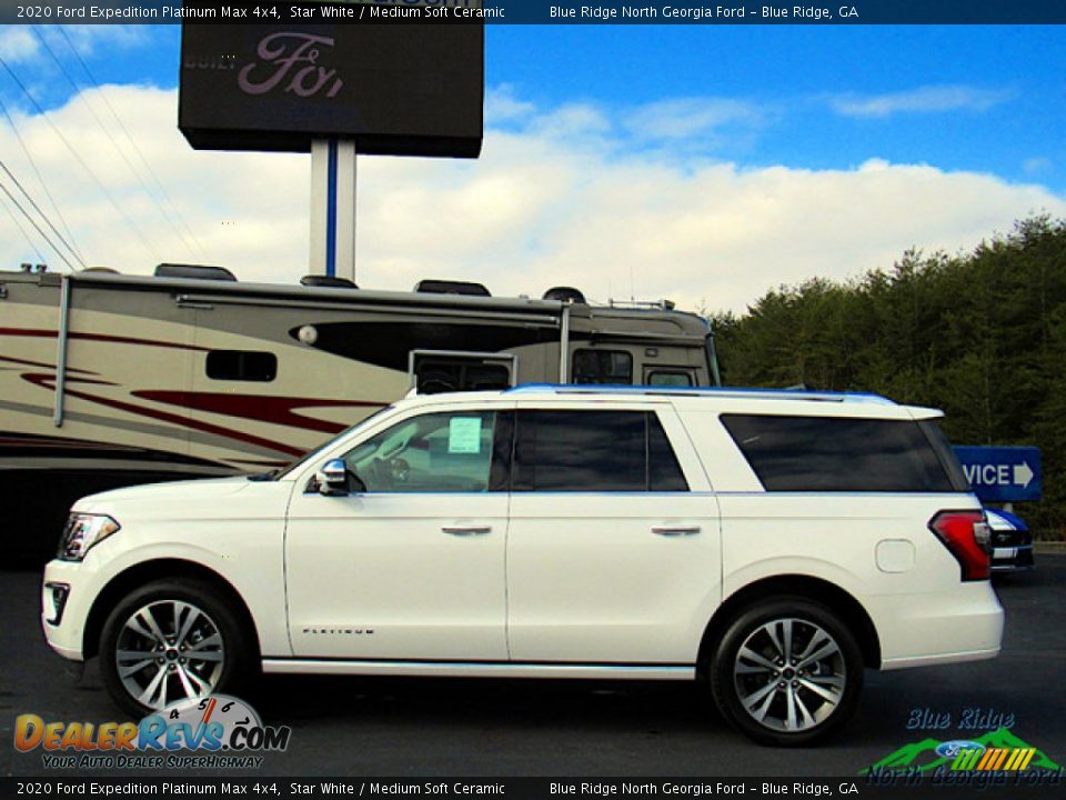 2020 Ford Expedition Platinum Max 4x4 Star White / Medium Soft Ceramic Photo #2