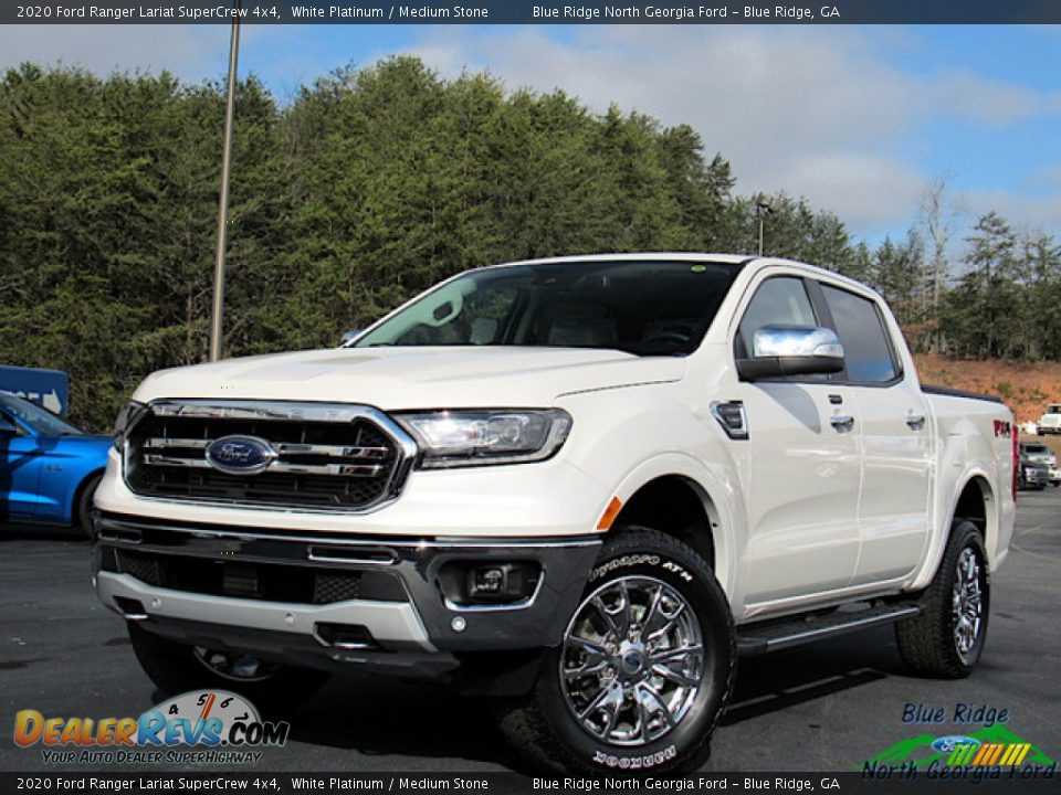 2020 Ford Ranger Lariat SuperCrew 4x4 White Platinum / Medium Stone Photo #1