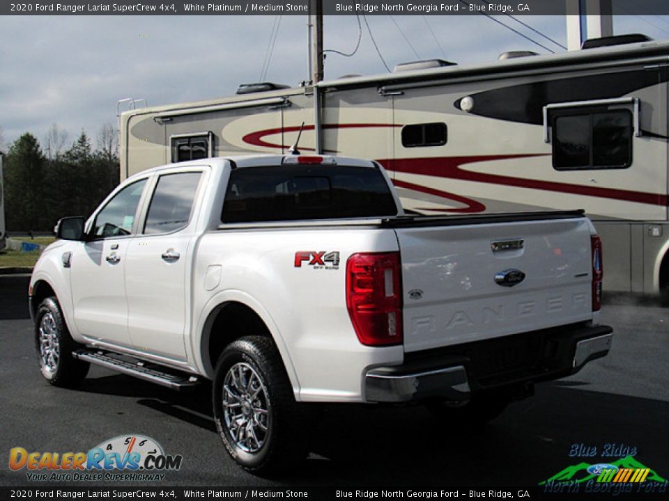 2020 Ford Ranger Lariat SuperCrew 4x4 White Platinum / Medium Stone Photo #3