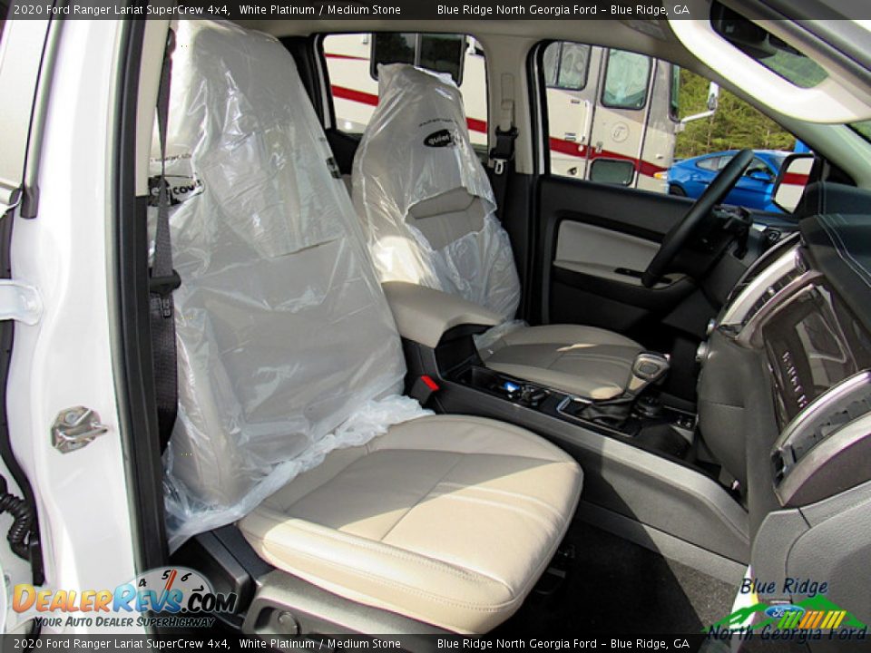 2020 Ford Ranger Lariat SuperCrew 4x4 White Platinum / Medium Stone Photo #11