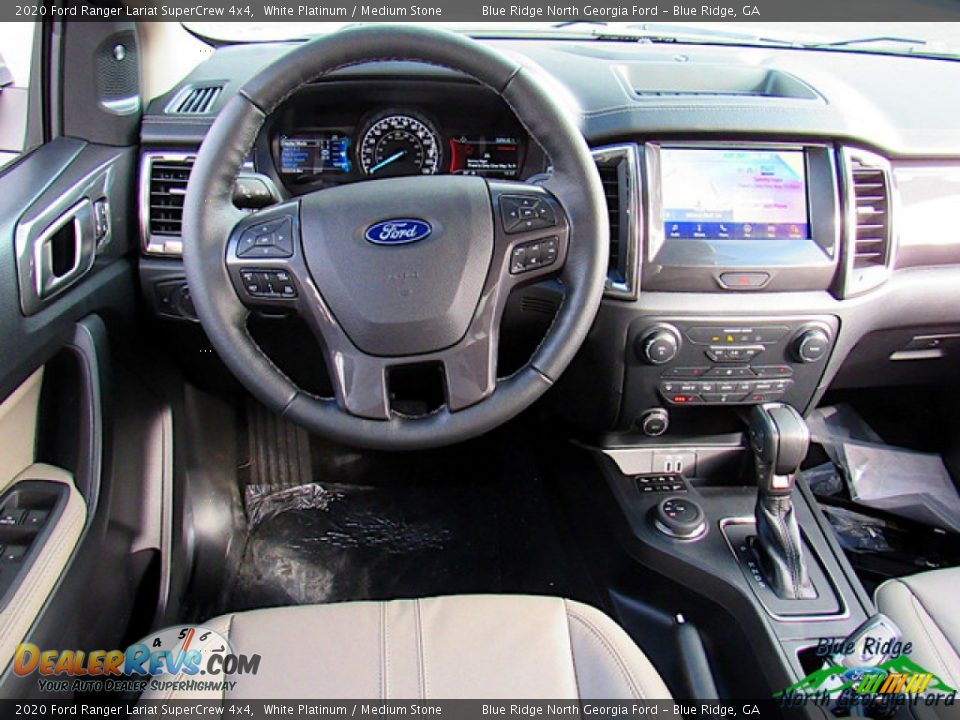 2020 Ford Ranger Lariat SuperCrew 4x4 White Platinum / Medium Stone Photo #15
