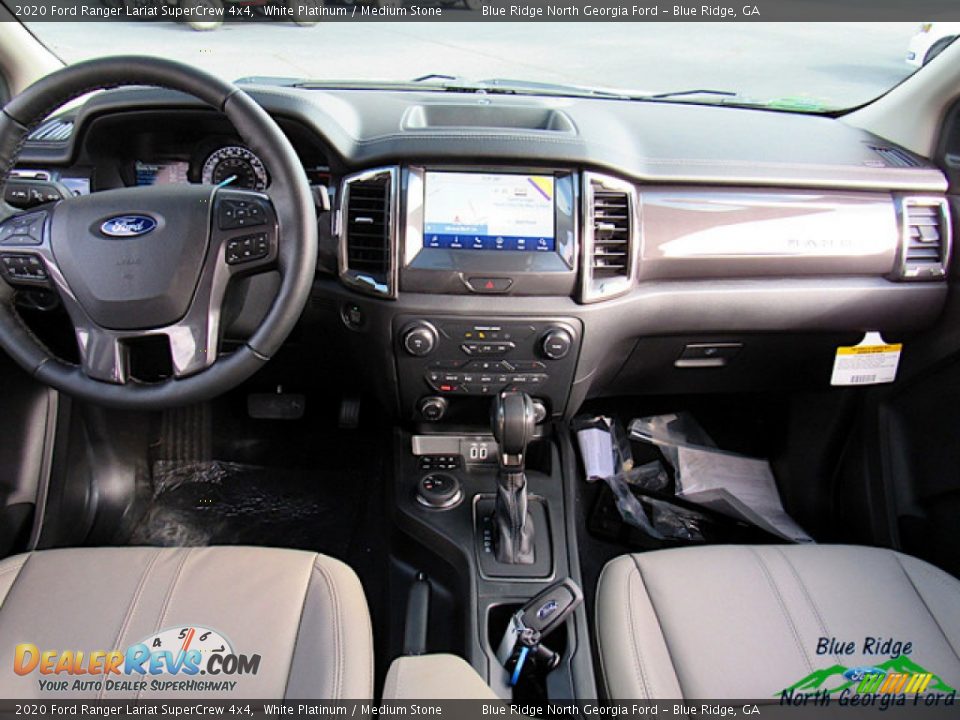 2020 Ford Ranger Lariat SuperCrew 4x4 White Platinum / Medium Stone Photo #16