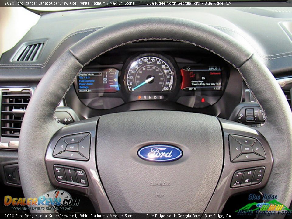 2020 Ford Ranger Lariat SuperCrew 4x4 White Platinum / Medium Stone Photo #18