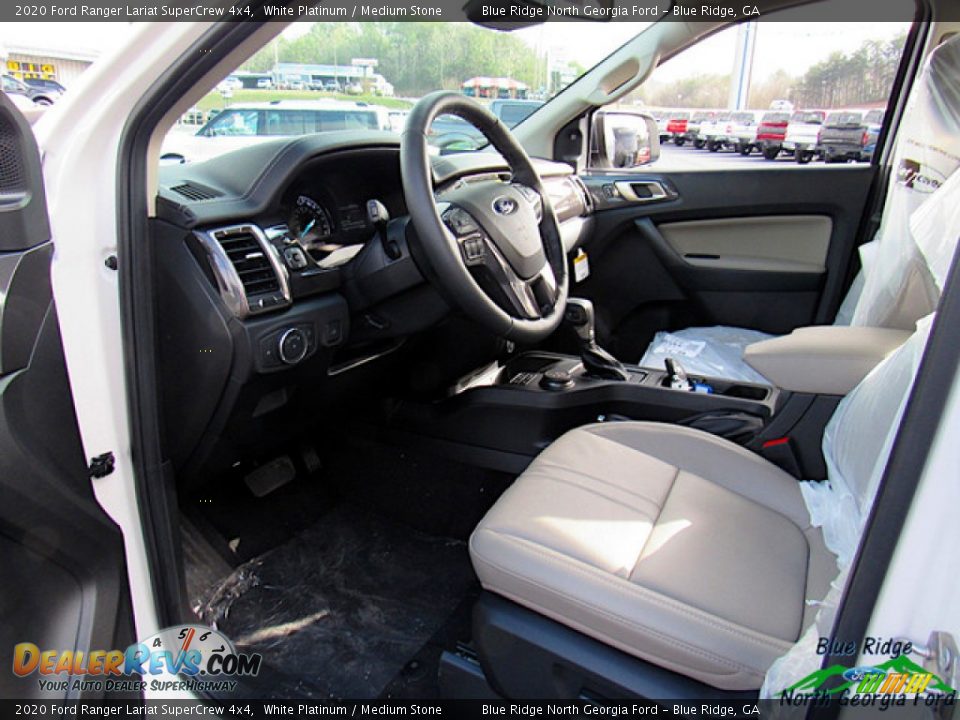 2020 Ford Ranger Lariat SuperCrew 4x4 White Platinum / Medium Stone Photo #27
