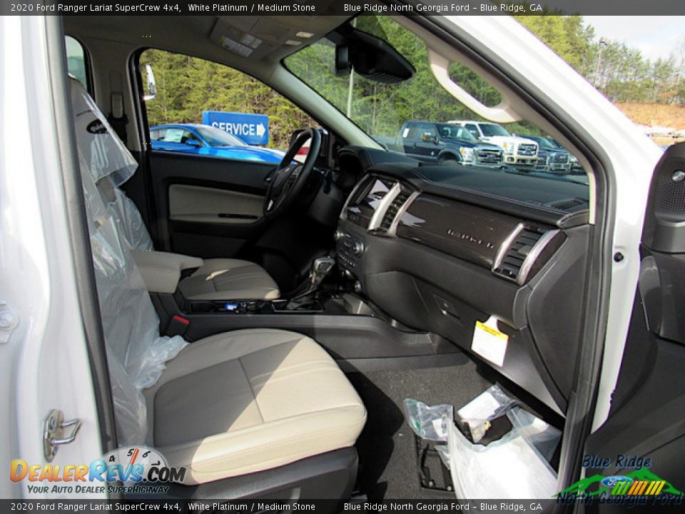 2020 Ford Ranger Lariat SuperCrew 4x4 White Platinum / Medium Stone Photo #28