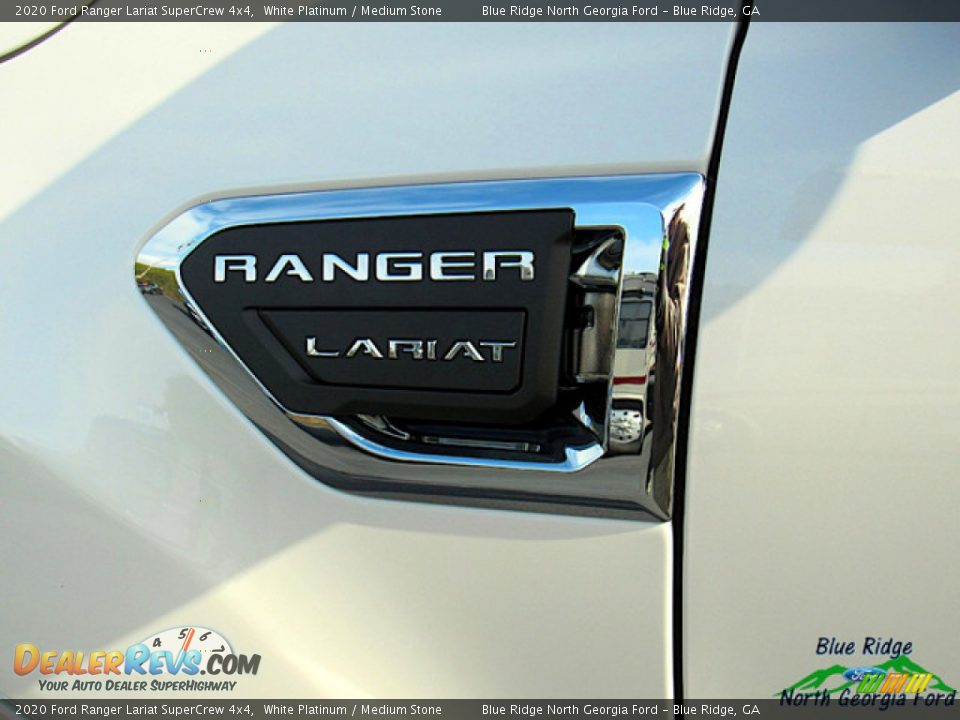 2020 Ford Ranger Lariat SuperCrew 4x4 White Platinum / Medium Stone Photo #35