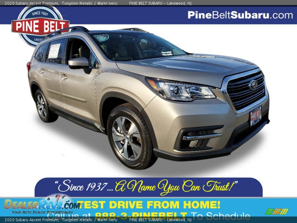 2020 Subaru Ascent Premium Tungsten Metallic / Warm Ivory Photo #1