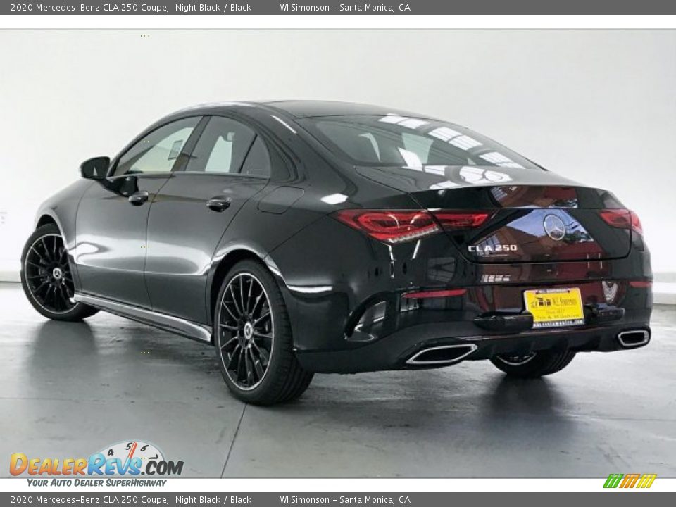 2020 Mercedes-Benz CLA 250 Coupe Night Black / Black Photo #2