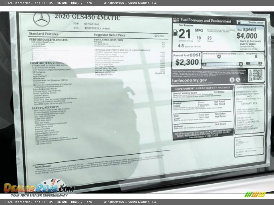2020 Mercedes-Benz GLS 450 4Matic Black / Black Photo #10