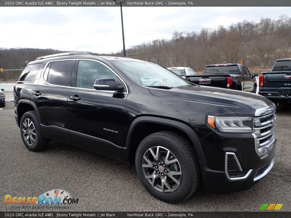 2020 GMC Acadia SLE AWD Ebony Twilight Metallic / Jet Black Photo #3