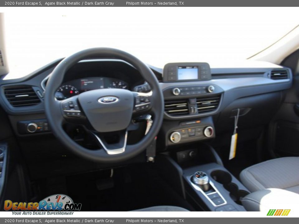 2020 Ford Escape S Agate Black Metallic / Dark Earth Gray Photo #20