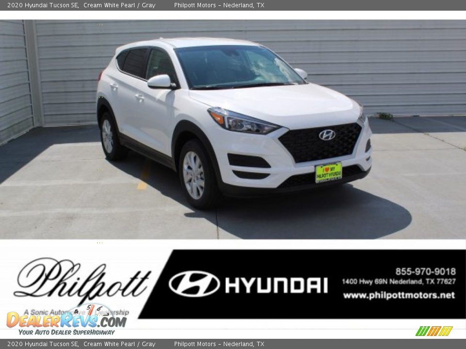2020 Hyundai Tucson SE Cream White Pearl / Gray Photo #1