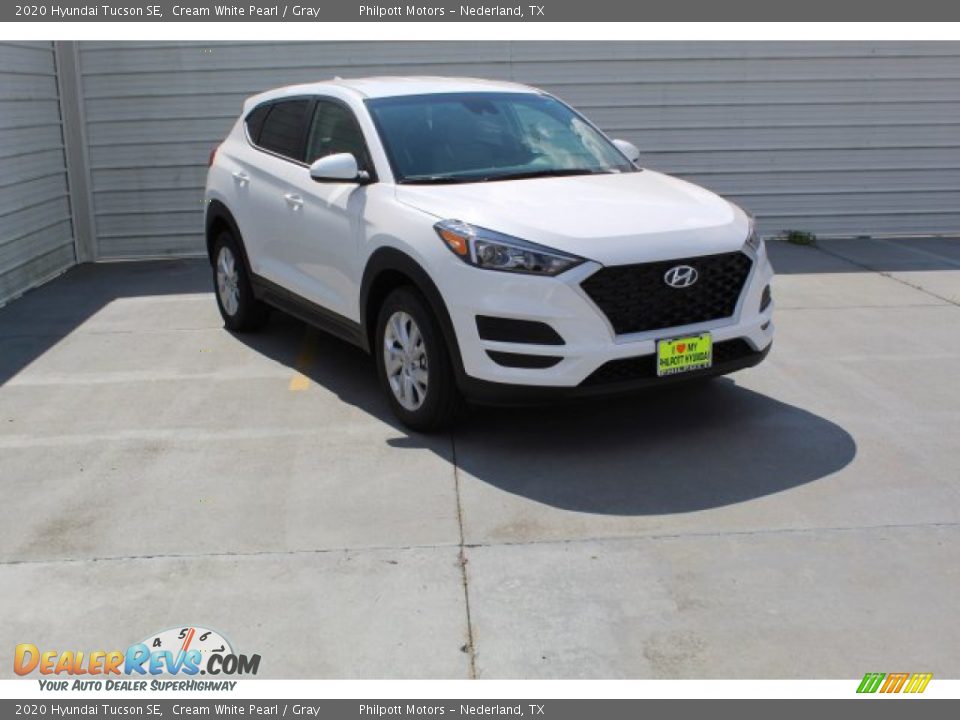 2020 Hyundai Tucson SE Cream White Pearl / Gray Photo #2