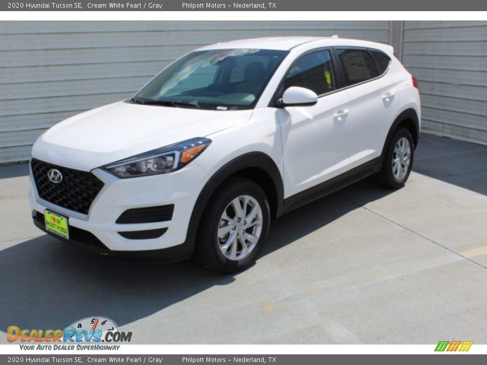 2020 Hyundai Tucson SE Cream White Pearl / Gray Photo #4