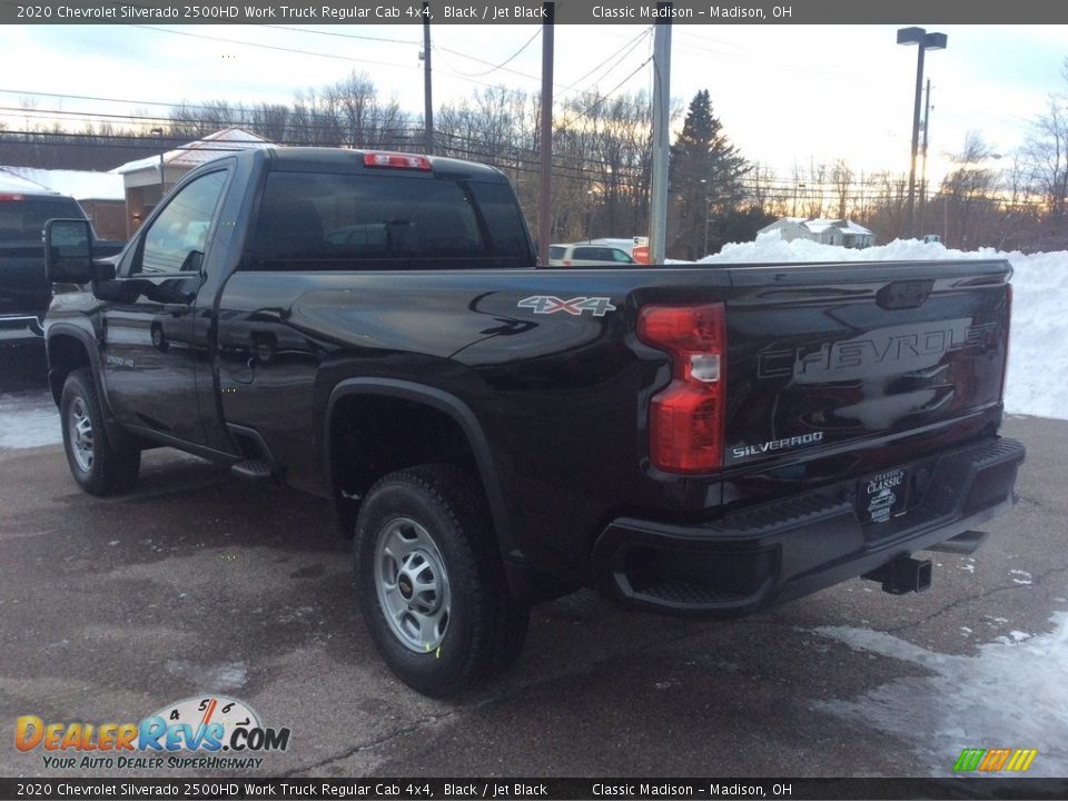 2020 Chevrolet Silverado 2500HD Work Truck Regular Cab 4x4 Black / Jet Black Photo #7