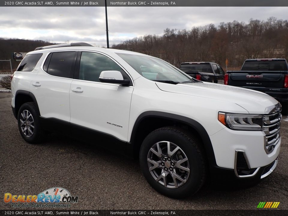 2020 GMC Acadia SLT AWD Summit White / Jet Black Photo #3