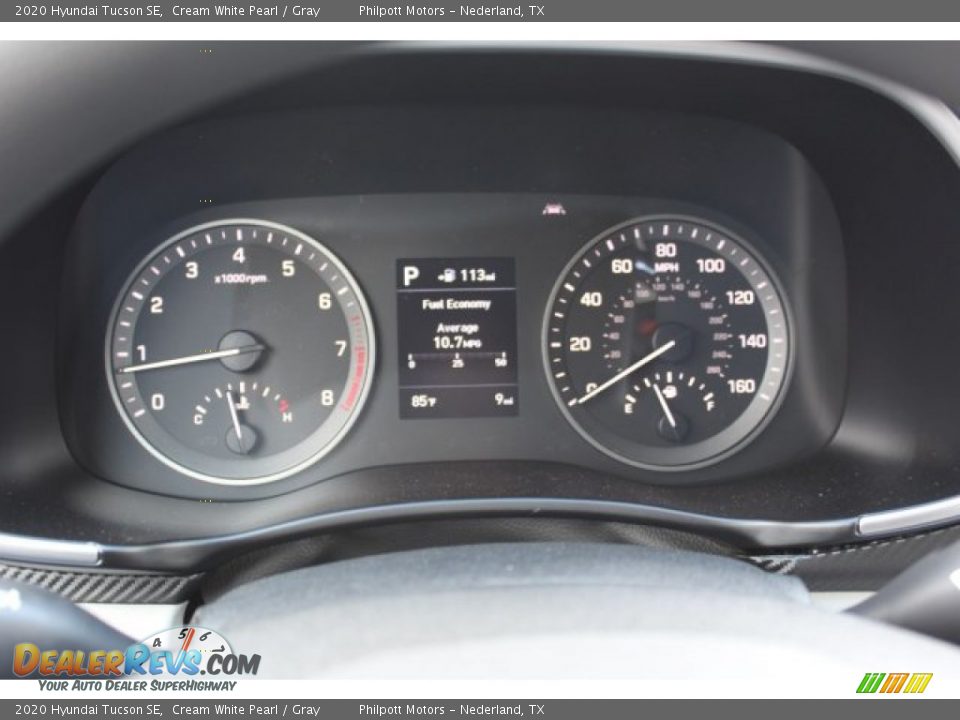 2020 Hyundai Tucson SE Cream White Pearl / Gray Photo #12