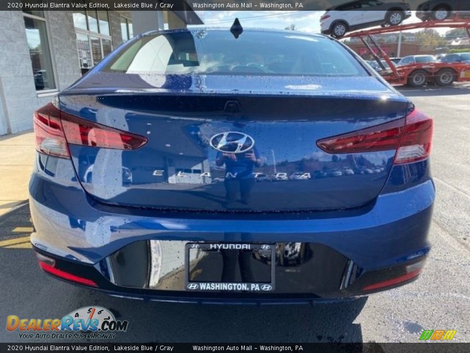 2020 Hyundai Elantra Value Edition Lakeside Blue / Gray Photo #5
