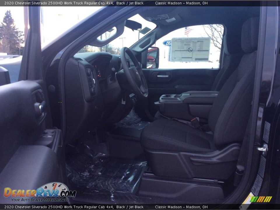 Jet Black Interior - 2020 Chevrolet Silverado 2500HD Work Truck Regular Cab 4x4 Photo #12