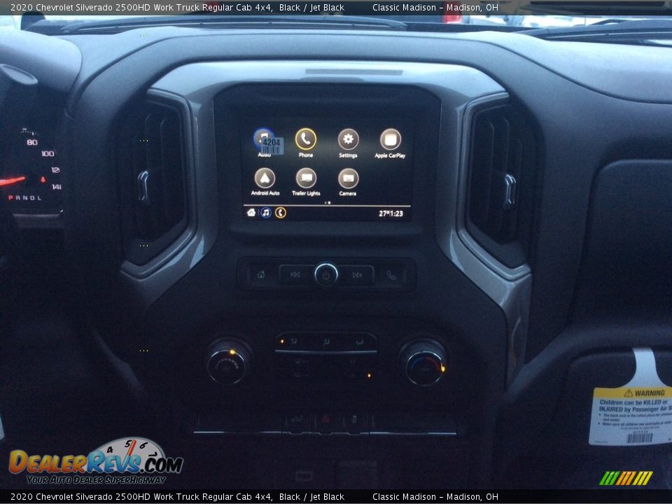 2020 Chevrolet Silverado 2500HD Work Truck Regular Cab 4x4 Black / Jet Black Photo #14