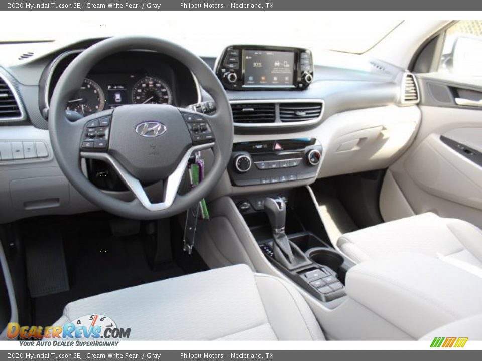2020 Hyundai Tucson SE Cream White Pearl / Gray Photo #18