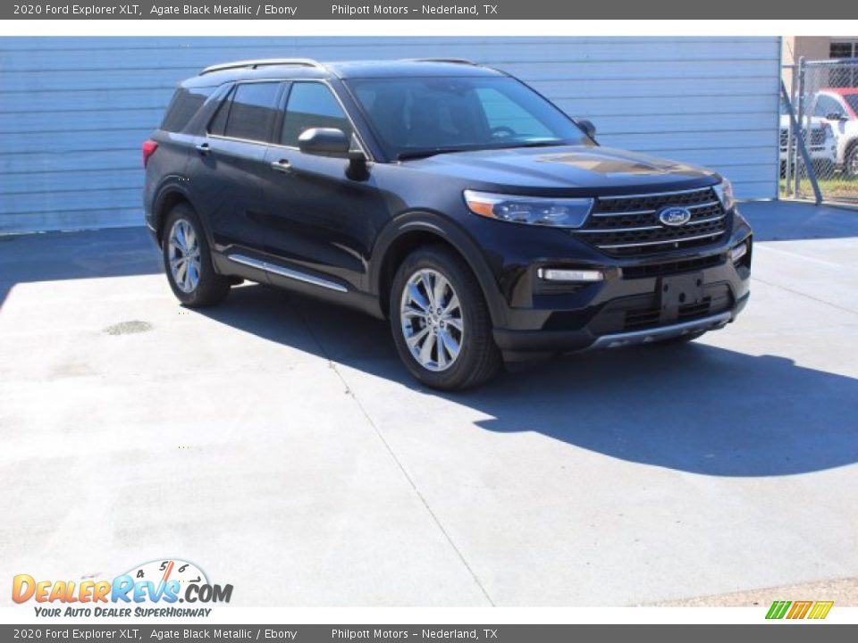 2020 Ford Explorer XLT Agate Black Metallic / Ebony Photo #2