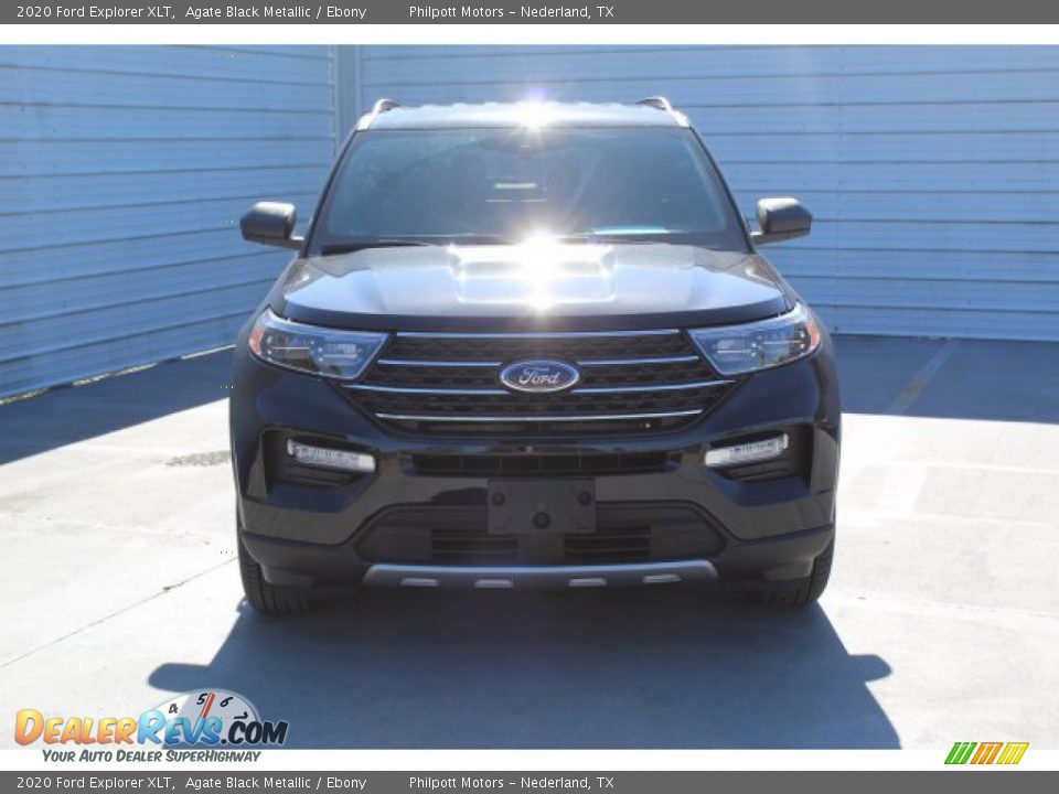 2020 Ford Explorer XLT Agate Black Metallic / Ebony Photo #3