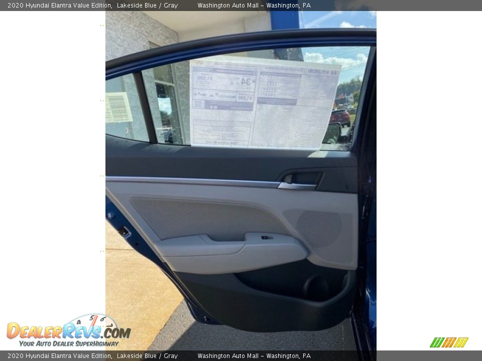 2020 Hyundai Elantra Value Edition Lakeside Blue / Gray Photo #17