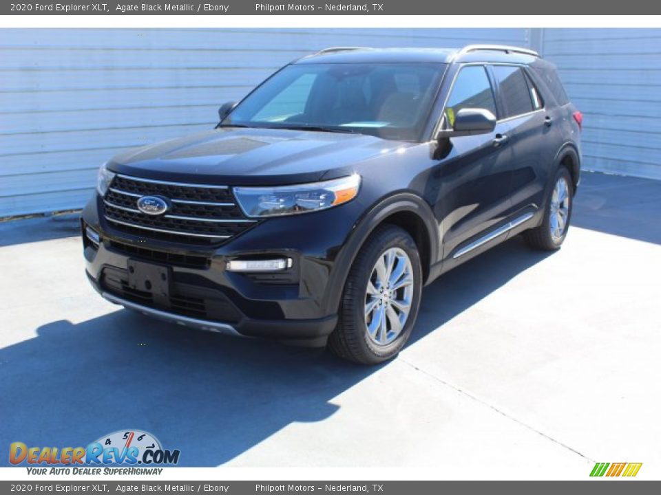 2020 Ford Explorer XLT Agate Black Metallic / Ebony Photo #4