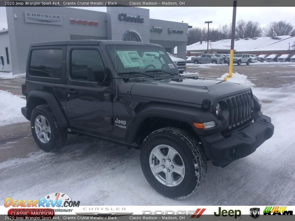 2020 Jeep Wrangler Sport 4x4 Granite Crystal Metallic / Black Photo #1