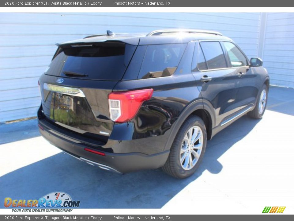 2020 Ford Explorer XLT Agate Black Metallic / Ebony Photo #8