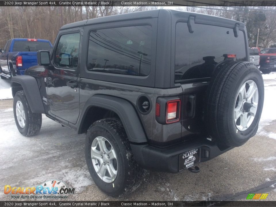 2020 Jeep Wrangler Sport 4x4 Granite Crystal Metallic / Black Photo #7