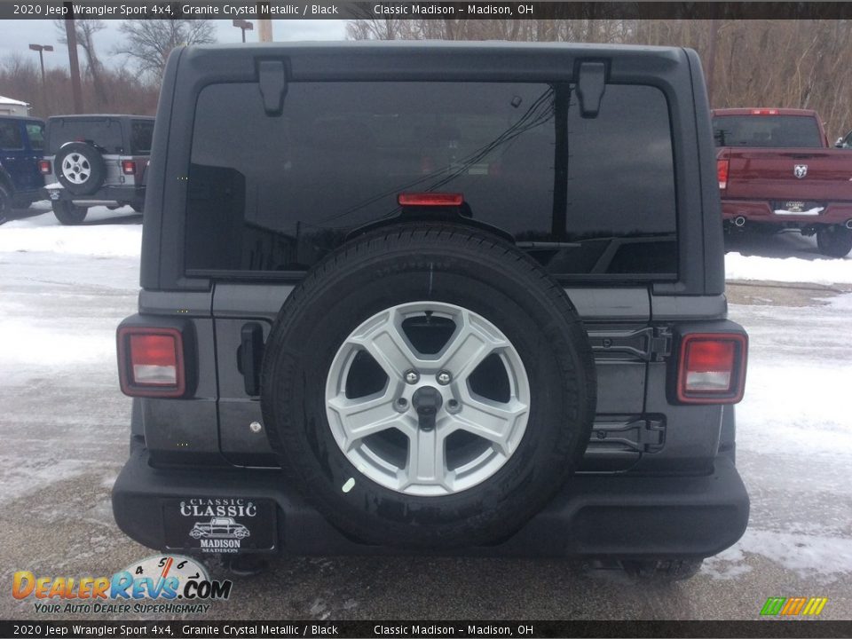 2020 Jeep Wrangler Sport 4x4 Granite Crystal Metallic / Black Photo #8