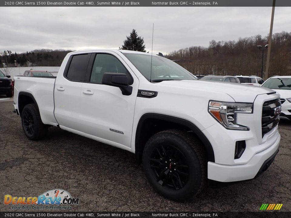 2020 GMC Sierra 1500 Elevation Double Cab 4WD Summit White / Jet Black Photo #3
