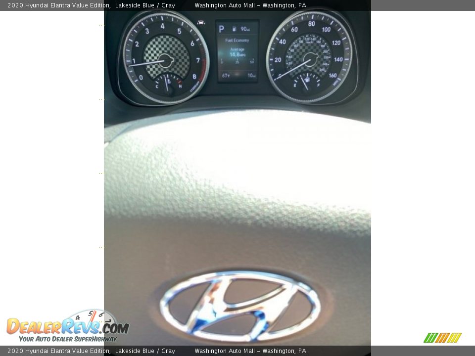 2020 Hyundai Elantra Value Edition Lakeside Blue / Gray Photo #30