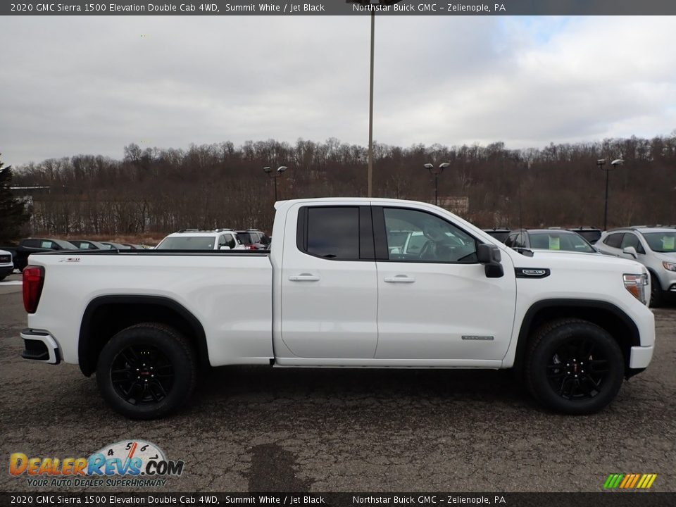 2020 GMC Sierra 1500 Elevation Double Cab 4WD Summit White / Jet Black Photo #4