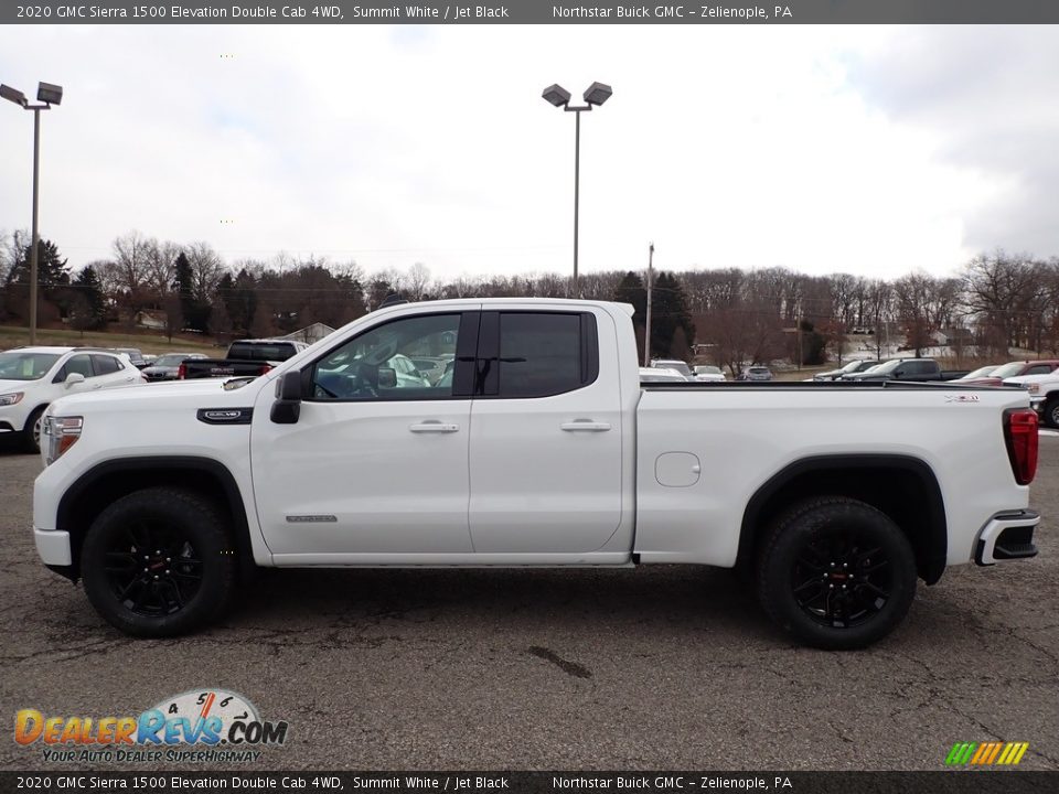 2020 GMC Sierra 1500 Elevation Double Cab 4WD Summit White / Jet Black Photo #8