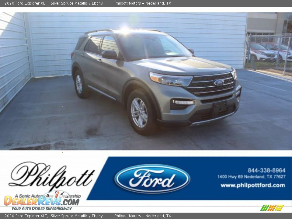 2020 Ford Explorer XLT Silver Spruce Metallic / Ebony Photo #1