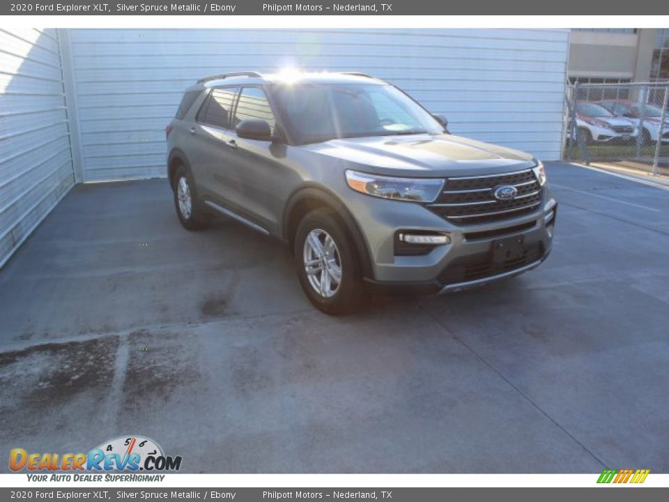 2020 Ford Explorer XLT Silver Spruce Metallic / Ebony Photo #2
