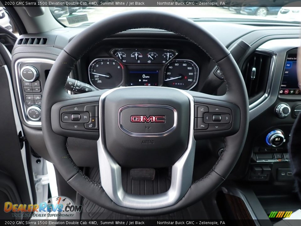 2020 GMC Sierra 1500 Elevation Double Cab 4WD Summit White / Jet Black Photo #17