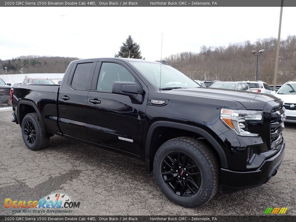 Front 3/4 View of 2020 GMC Sierra 1500 Elevation Double Cab 4WD Photo #3